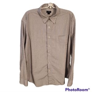 J. CREW Men's Stripe Button Down Shirt